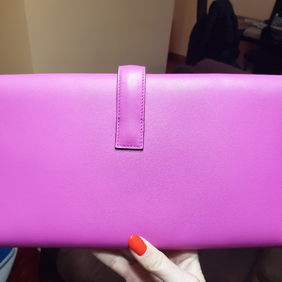 hermes jige magnolia authentic clutch - Picture 2 of 8